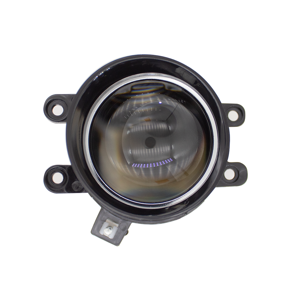 3-inch LED fog lamp BI-light lens with fan fog light Retrofit 80W 7200LM 6000K-Focus Beam with Sharp Cut off Line No Blind Oncoming Car, Upgrade LED Bi-light Projector Lens