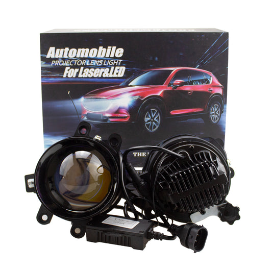 3-inch  BI-light 40W LED fog lamp lens Round LED Fog Lights Assembly for 2016-2023 Toyota Tacoma, 2014-2023 4Runner, 2014-2019 Tundra, 2007-2014 Camry, 2006-2012 RAV4, 2006-2013 Yaris, 2008-2013 Lexus IS-F, Front Bumper Driving Lamp