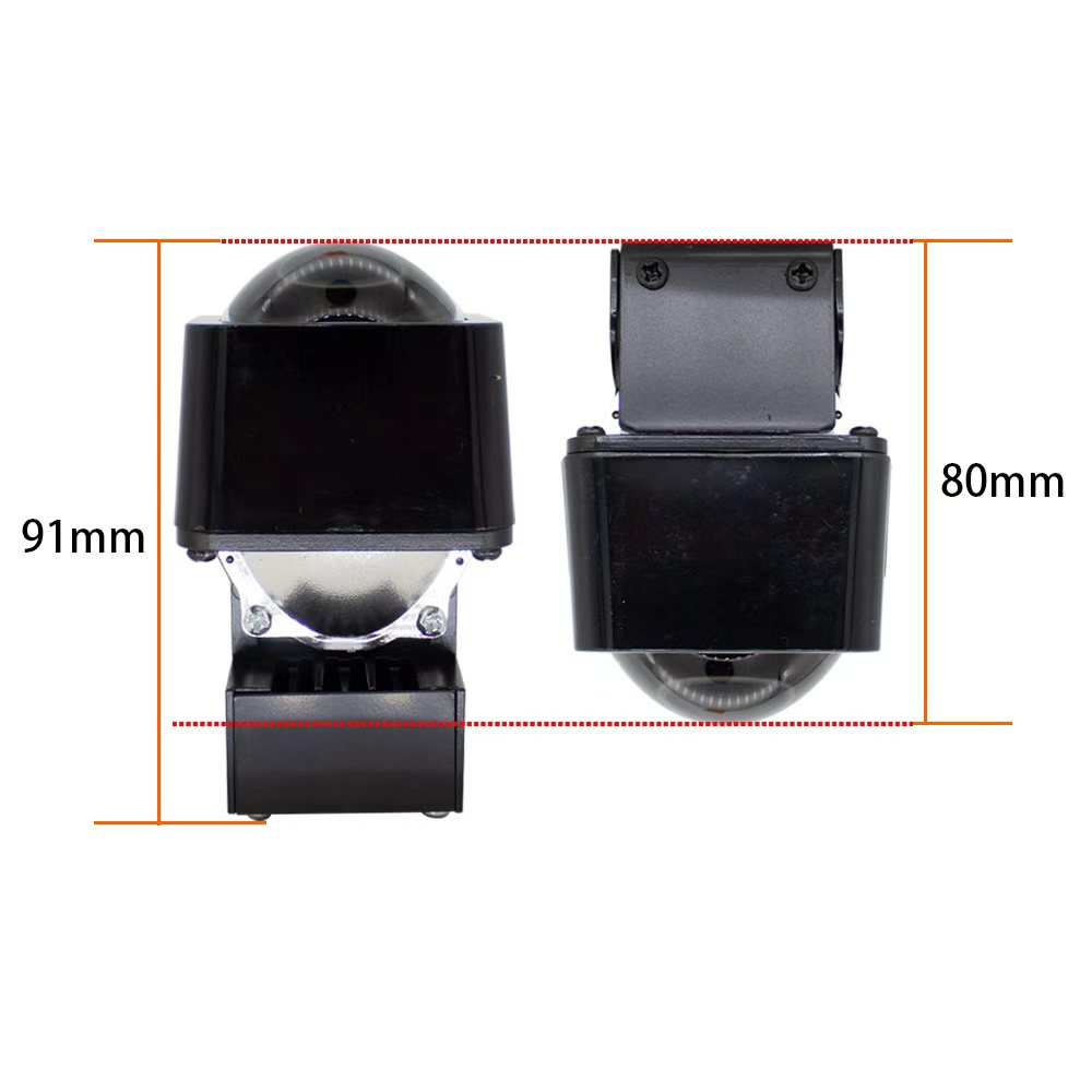 1 piece Dumgs 1 piece 1.5" matrix LED Mini Projector Lens for parts of car Headlights Retrofit short style 2 Years Warranty