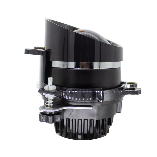 3-inch LED fog lamp BI-light lens with fan fog light Retrofit 80W 7200LM 6000K-Focus Beam with Sharp Cut off Line No Blind Oncoming Car, Upgrade LED Bi-light Projector Lens