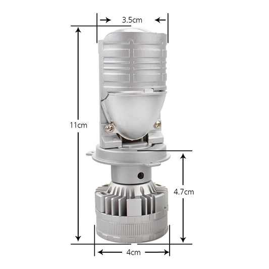 2Pcs H4/9003/HB2 LED Headlight Bulbs with Mini Projector Lens Canbus Hi/Lo Beam Solve Astigmatism Problem 16000 lumens LED Headlight Kit for Headlight Retrofits or Fog Lamp Upgrade P80