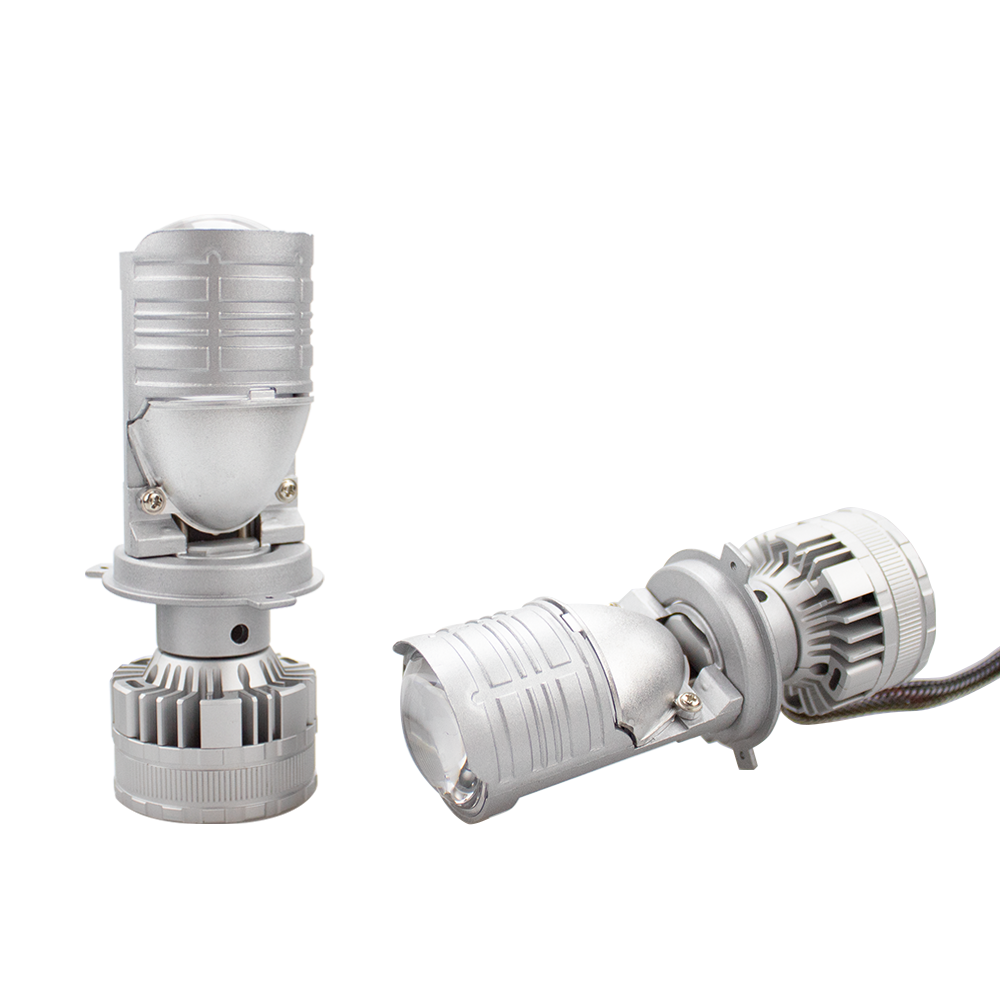 2Pcs H4/9003/HB2 LED Headlight Bulbs with Mini Projector Lens Canbus Hi/Lo Beam Solve Astigmatism Problem 16000 lumens LED Headlight Kit for Headlight Retrofits or Fog Lamp Upgrade P80