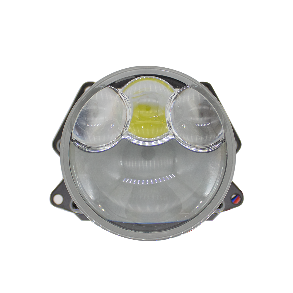 3-inch Tri-laser point LED BI-light lens Retrofit Kit  140W 20,000LM 6000K White Focus Beam Clear Cut Off Line for Headlights Car Motorcycle Headlight Retrofit