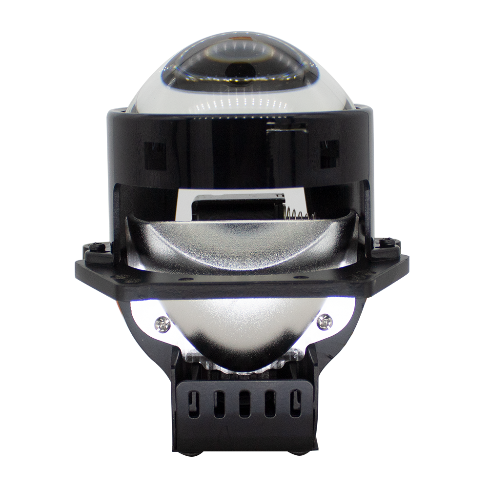 2 pieces 3-inch  BI-light 55W LED lens project   6000K blue glass  super white