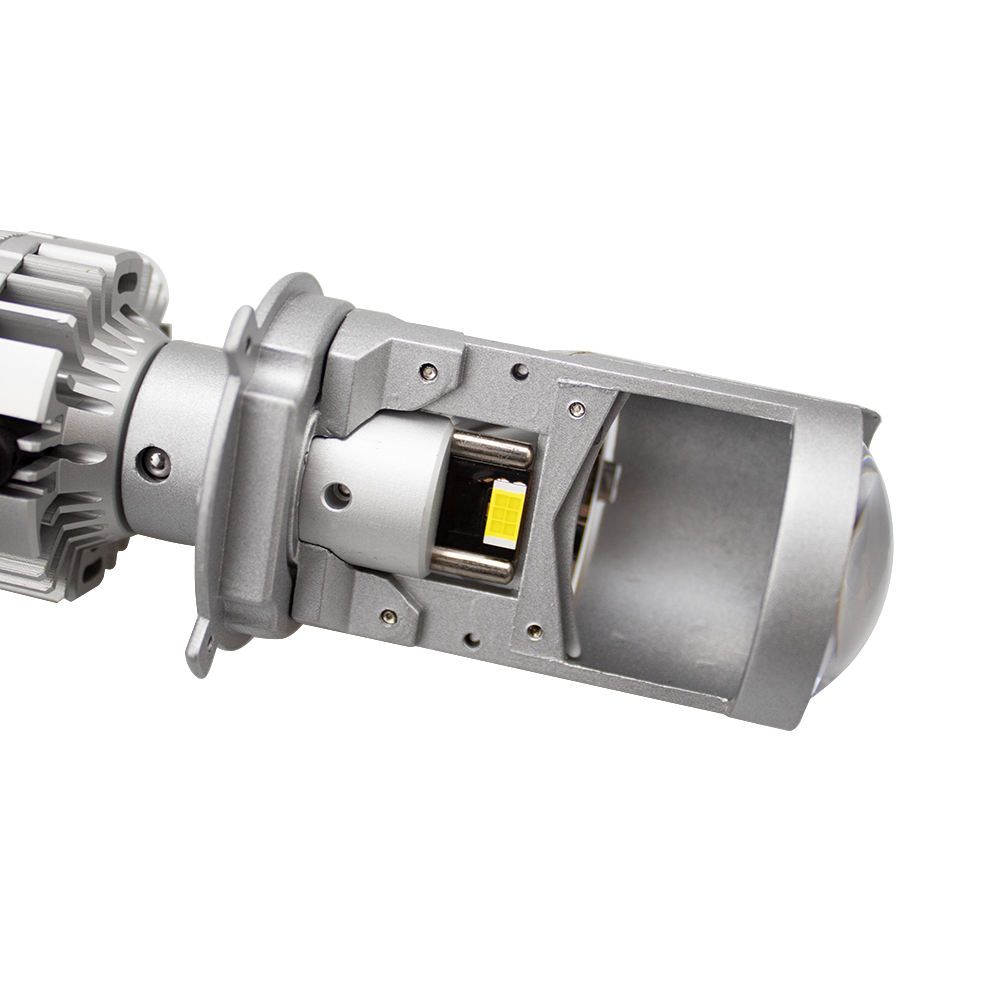 2Pcs H4/9003/HB2 LED Headlight Bulbs with Mini Projector Lens Canbus Hi/Lo Beam Solve Astigmatism Problem 16000 lumens LED Headlight Kit for Headlight Retrofits or Fog Lamp Upgrade P80