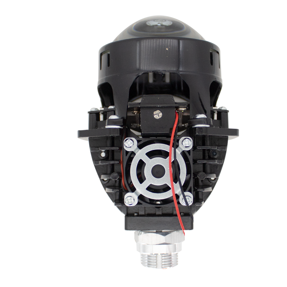 2 pieces Duemgs 2.5-Inch LED Mini Projector Lens,Car Headlight Retrofit 55W 5000LM 6000K-Focus Beam with Sharp Cut off Line No Blind Oncoming Car, Upgrade LED Bi-light Projector Lens