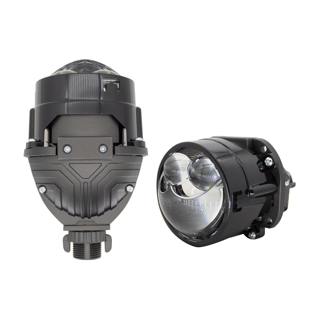 2.5-inch dual direct High beam LED BI-light lens  Car Headlight Retrofit 75W 13500LM 6000K-Focus Beam with Sharp Cut off Line No Blind Oncoming Car, Upgrade LED Bi-light Projector Lens
