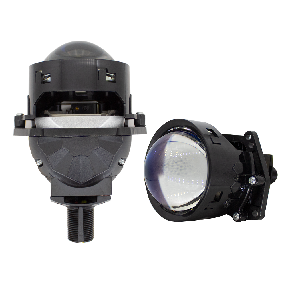 2 pieces 3-Inch LED Projector Lens,Car Headlight Retrofit 60W 5500LM 6000K-Focus Beam with Sharp Cut off Line No Blind Oncoming Car, Upgrade LED Bi-light Projector Lens