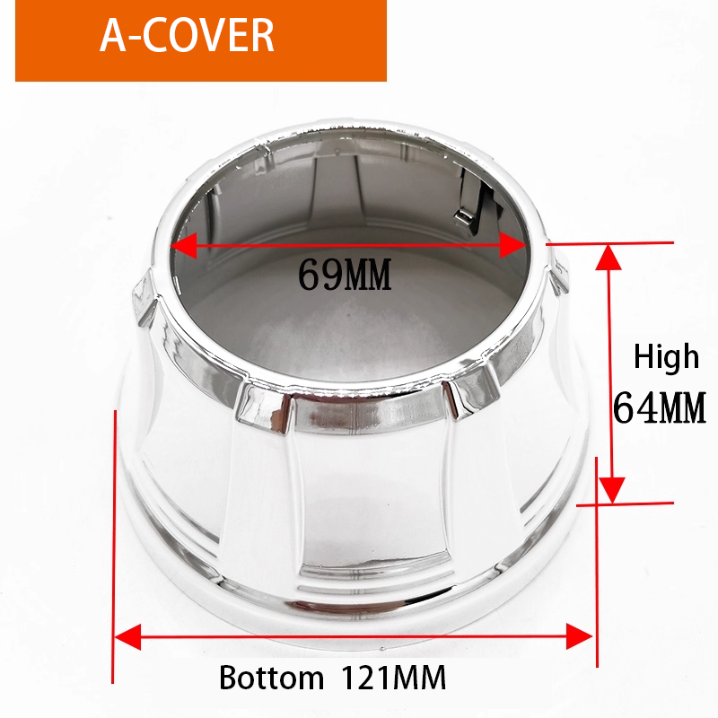 2pcs x 3.0-inch automotive LED lens Q5 Hella3 5 bi-xenon lens retrofit decorative cover, 3-inch and 2.5-inch lightshade cover cover.