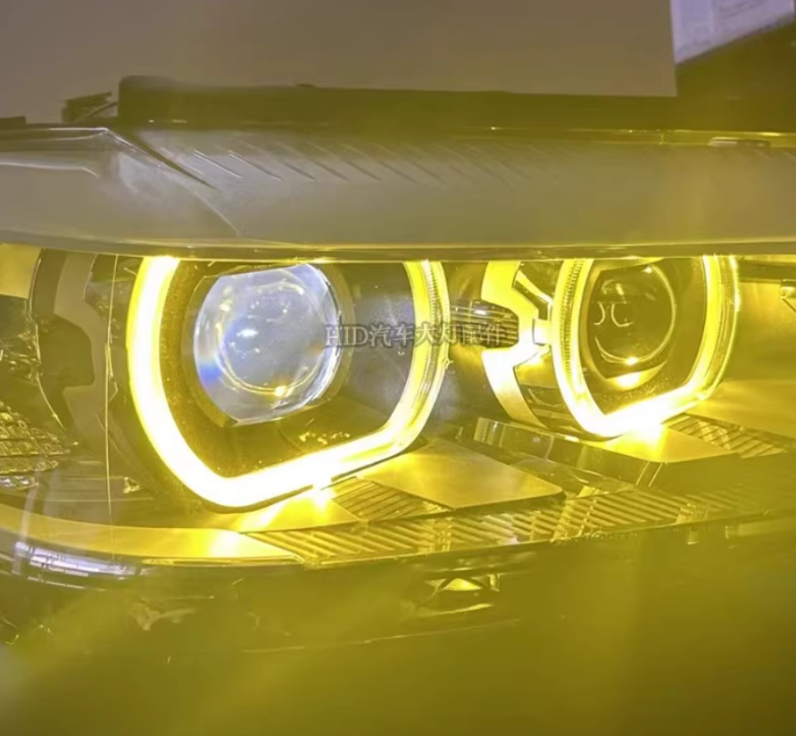 Generic 2Pcs yellow DRL Angel Eyes LED Modules 63117214934 Set Compatible with 2018 2019 2020 G30 530e 540i G38 F90 M5 G31 G32 GT Non-Adaptive LED Daytime Running Headlight, DRL Modules, Red