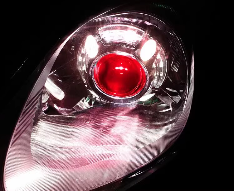 2X Headlight LED Angel Eye light shade Palamera-style crystal cover For 2.5" 3.0" Bi xenon Projector Len Hella3 5 Q5 Covers Bezels