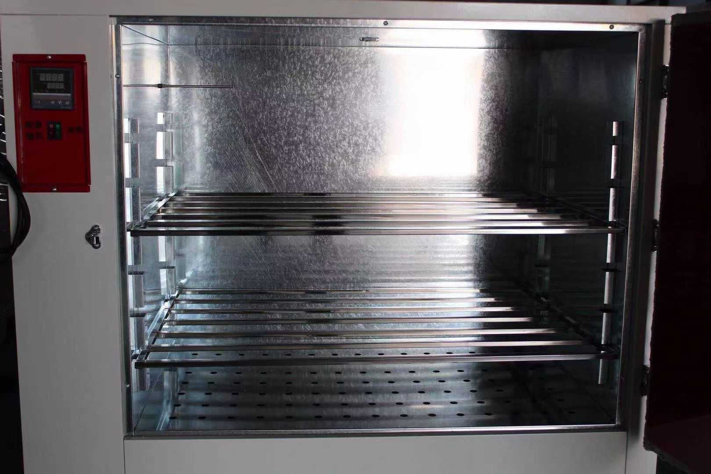 Digital Forced Air Convection Drying Oven 1170*690*1100mm Chamber, 300 Celsius Temperature Control, Adjustable Fan, Kiln, RT-300, Large Capacity Heating Oven for Industrial and open the car headlight