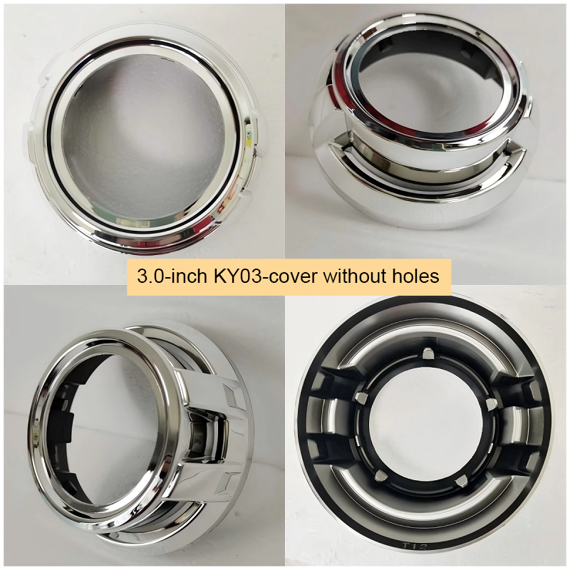 2pcs x 3.0-inch automotive LED lens Q5 Hella3 5 bi-xenon lens retrofit decorative cover, 3-inch and 2.5-inch lightshade cover cover.