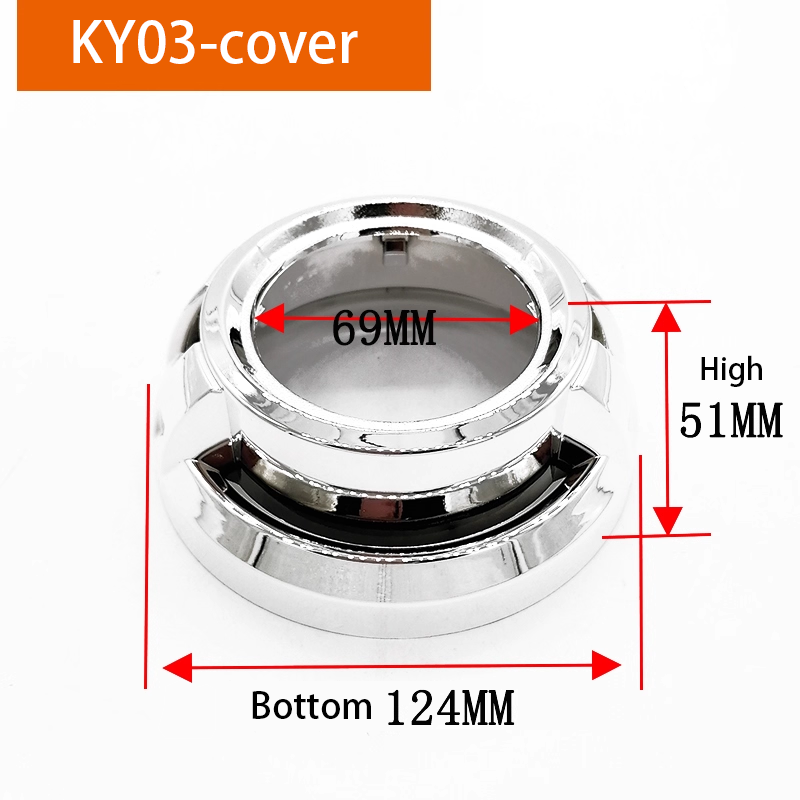 2pcs x 3.0-inch automotive LED lens Q5 Hella3 5 bi-xenon lens retrofit decorative cover, 3-inch and 2.5-inch lightshade cover cover.