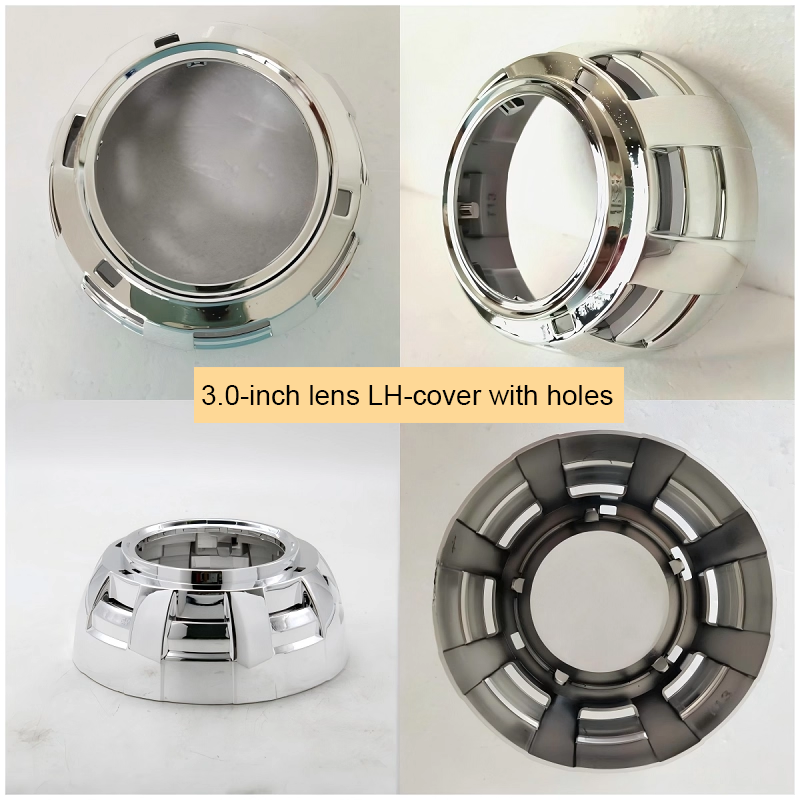 2pcs x 3.0-inch automotive LED lens Q5 Hella3 5 bi-xenon lens retrofit decorative cover, 3-inch and 2.5-inch lightshade cover cover.