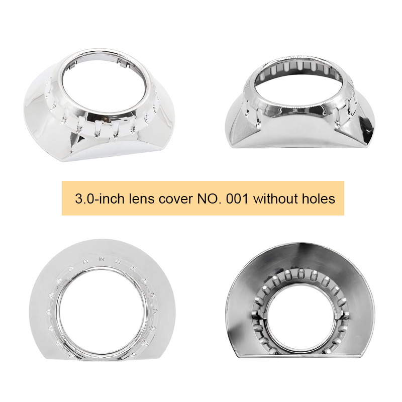 2pcs x 3.0-inch automotive LED lens Q5 Hella3 5 bi-xenon lens retrofit decorative cover, 3-inch and 2.5-inch lightshade cover cover.