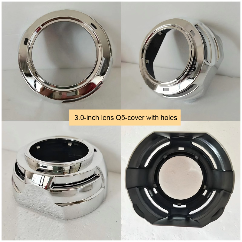 2pcs x 3.0-inch automotive LED lens Q5 Hella3 5 bi-xenon lens retrofit decorative cover, 3-inch and 2.5-inch lightshade cover cover.