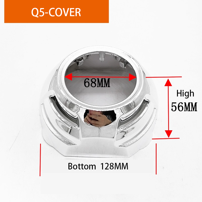 2pcs x 3.0-inch automotive LED lens Q5 Hella3 5 bi-xenon lens retrofit decorative cover, 3-inch and 2.5-inch lightshade cover cover.