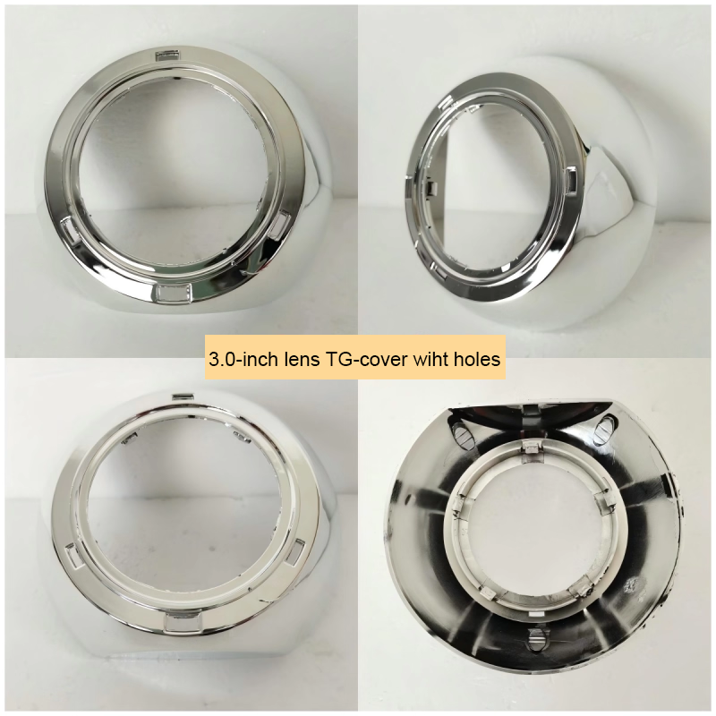 2pcs x 3.0-inch automotive LED lens Q5 Hella3 5 bi-xenon lens retrofit decorative cover, 3-inch and 2.5-inch lightshade cover cover.