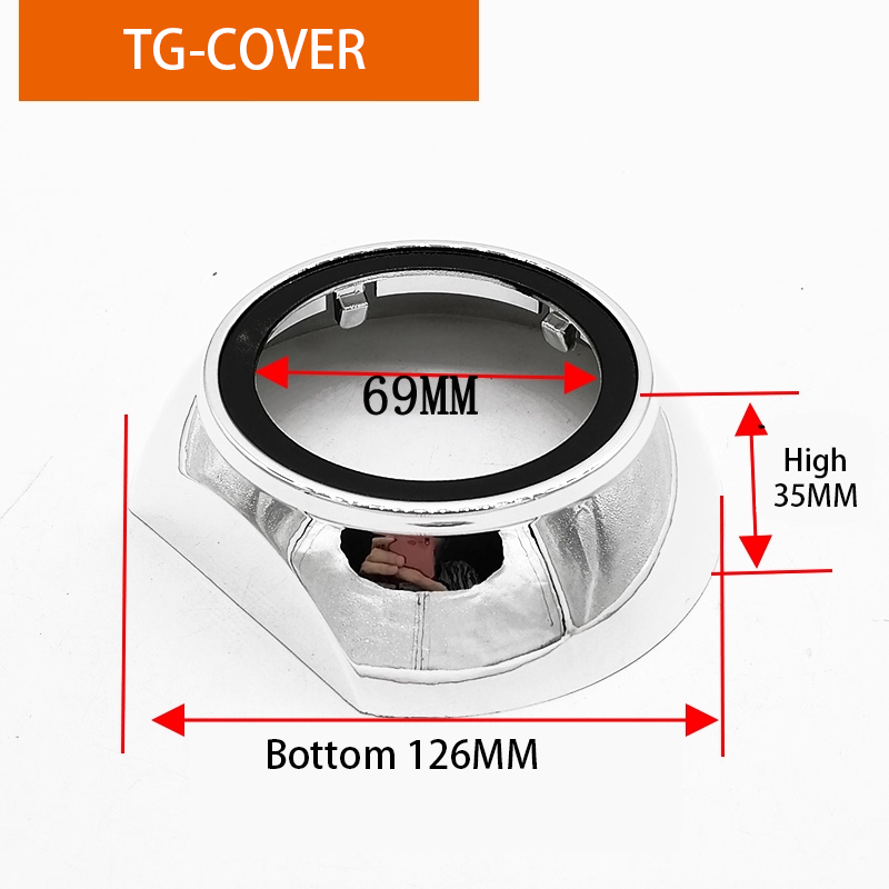 2pcs x 3.0-inch automotive LED lens Q5 Hella3 5 bi-xenon lens retrofit decorative cover, 3-inch and 2.5-inch lightshade cover cover.