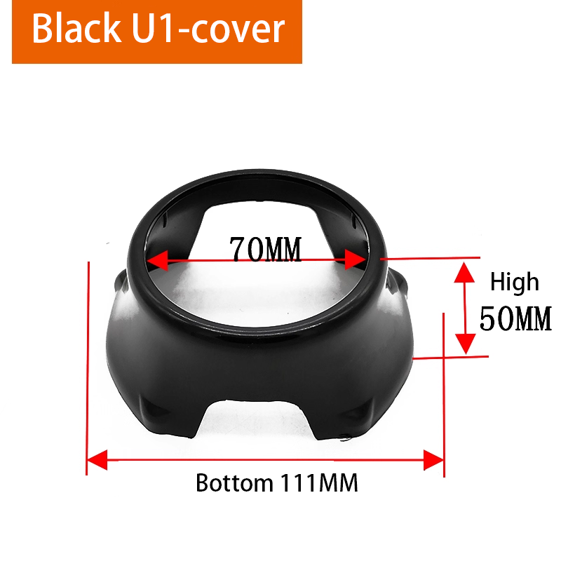 2pcs x 3.0-inch automotive LED lens Q5 Hella3 5 bi-xenon lens retrofit decorative cover, 3-inch and 2.5-inch lightshade cover cover.